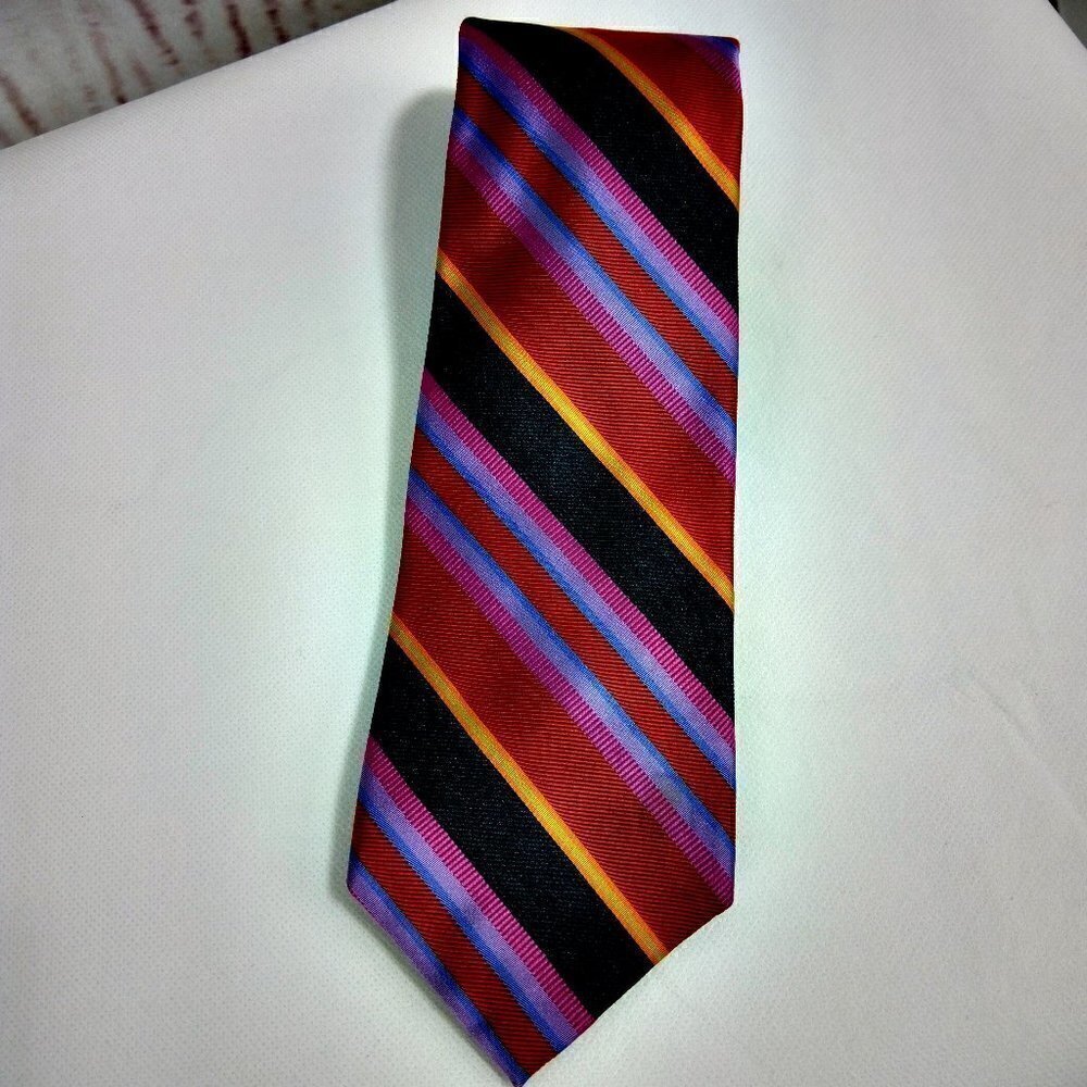 Robert Talbott Best Of Class Handsewn Multicolor Striped Silk Tie 4"x58" $105